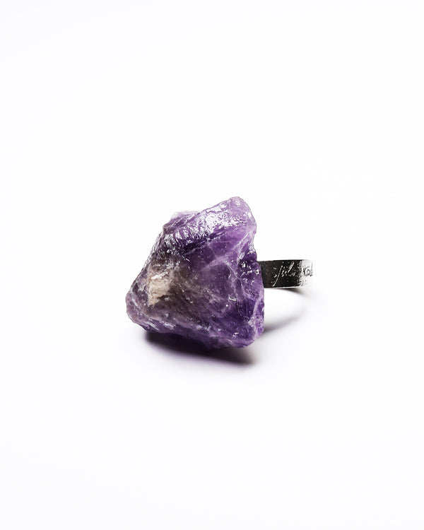 Raw Miracles Ring in Amethyst Size 7