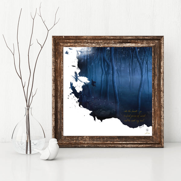 The Blue Forest Print