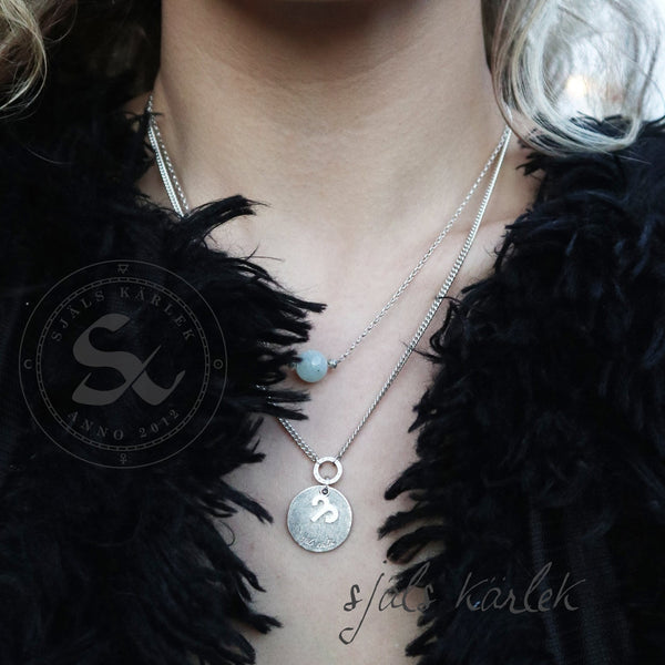 Stardust Necklace in Aquamarine