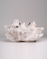 Hübnerite in Quartz Cluster