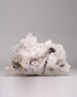 Hübnerite in Quartz Cluster