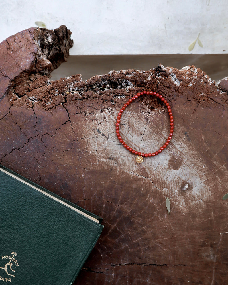 Abhijna Bracelet in Red Coral