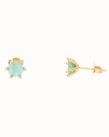 May Birthstone Earrings in Emerald