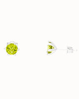 August Birthstone Earrings in Peridot